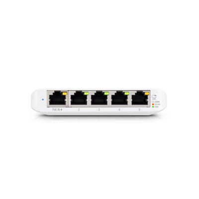 Ubiquiti UniFi Switch Flex Mini (5-pack) hanterad Gigabit Ethernet (10/100/1000) Strömförsörjning via Ethernet (PoE) stöd Vit