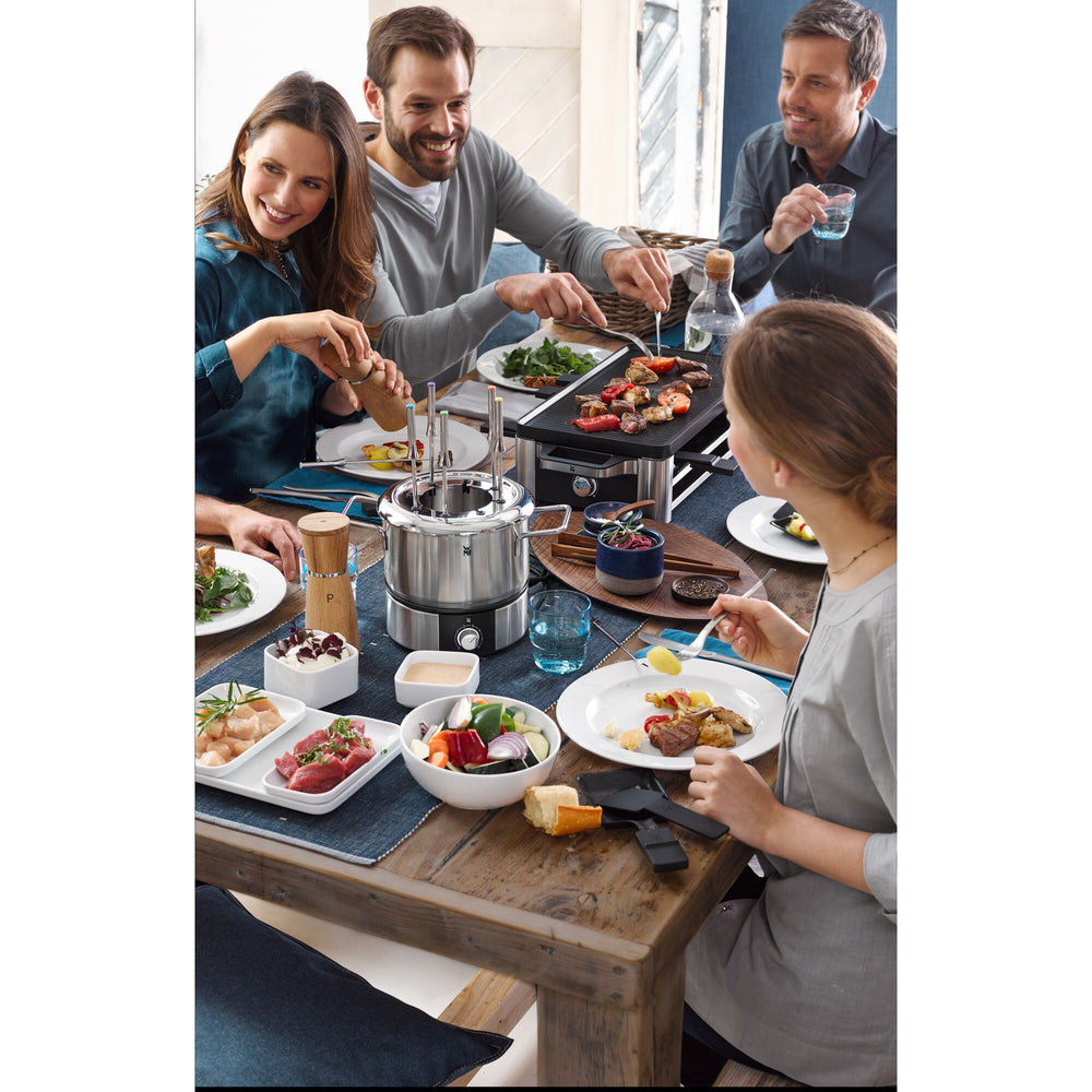 WMF Lono 0415040011 raclettegrill 8 personer 1500 W Svart, Krom