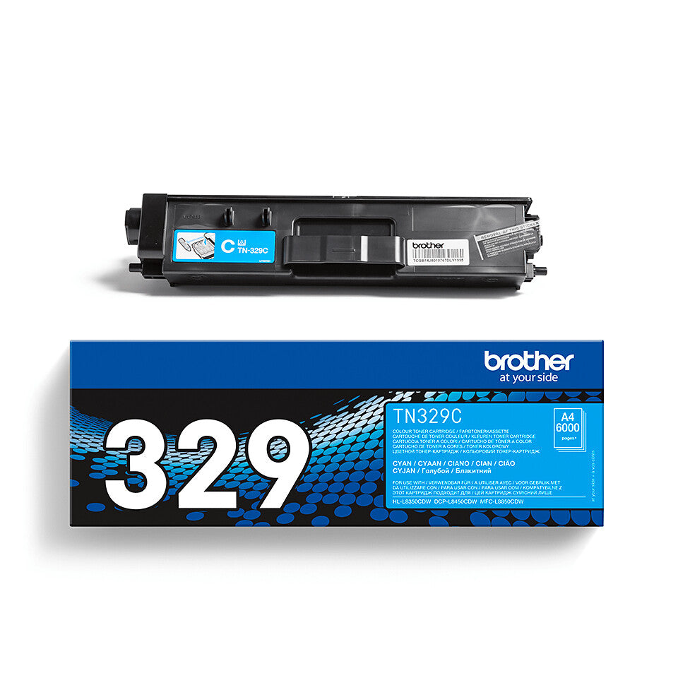 Brother TN-329C Tonerkassett 1 styck Original Cyan