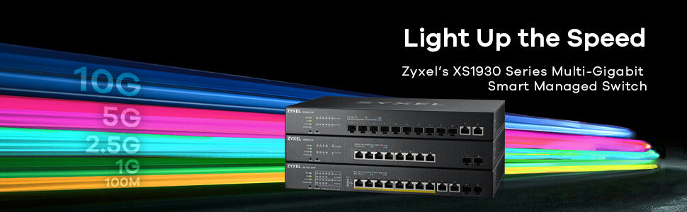 Zyxel XS1930-10-ZZ0101F nätverksswitchar hanterad L3 10G Ethernet (100/1000/10000) Svart