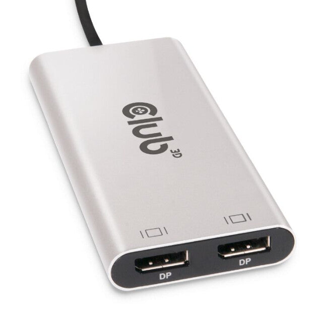 CLUB3D CSV-1586 gränssnittshubbar Thunderbolt 3 40000 Mbit/s Silver