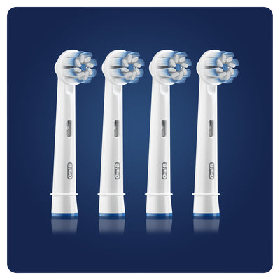 Oral-B Sensitive Clean 80339545 tandborsthuvuden 4 styck Vit