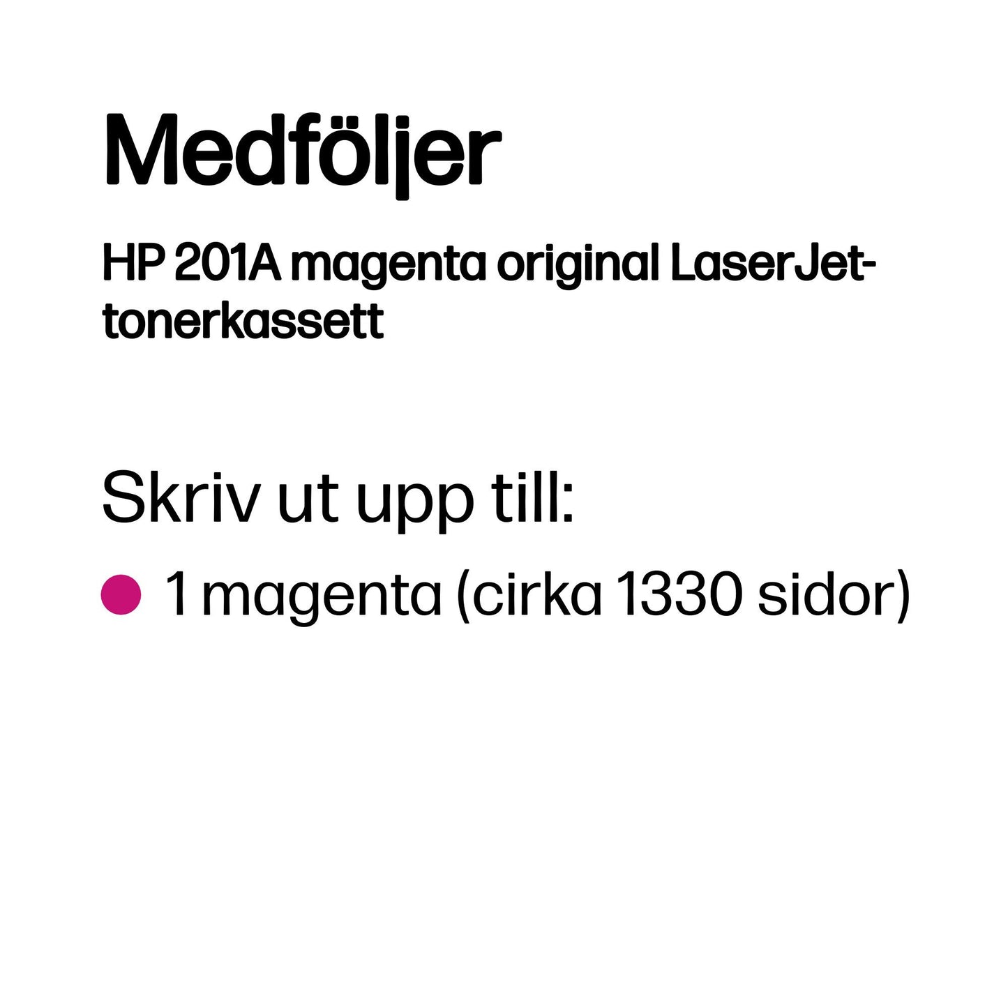 HP 201A magenta original LaserJet-tonerkassett