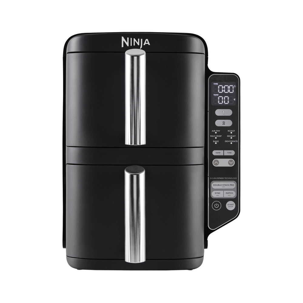 Ninja SL300EU fritös Dubbel 7,6 l Fristående 2470 W Varmluftsfritös Svart