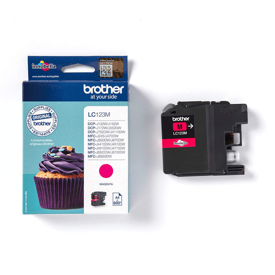 Brother LC123M bläckpatroner 1 styck Original Magenta