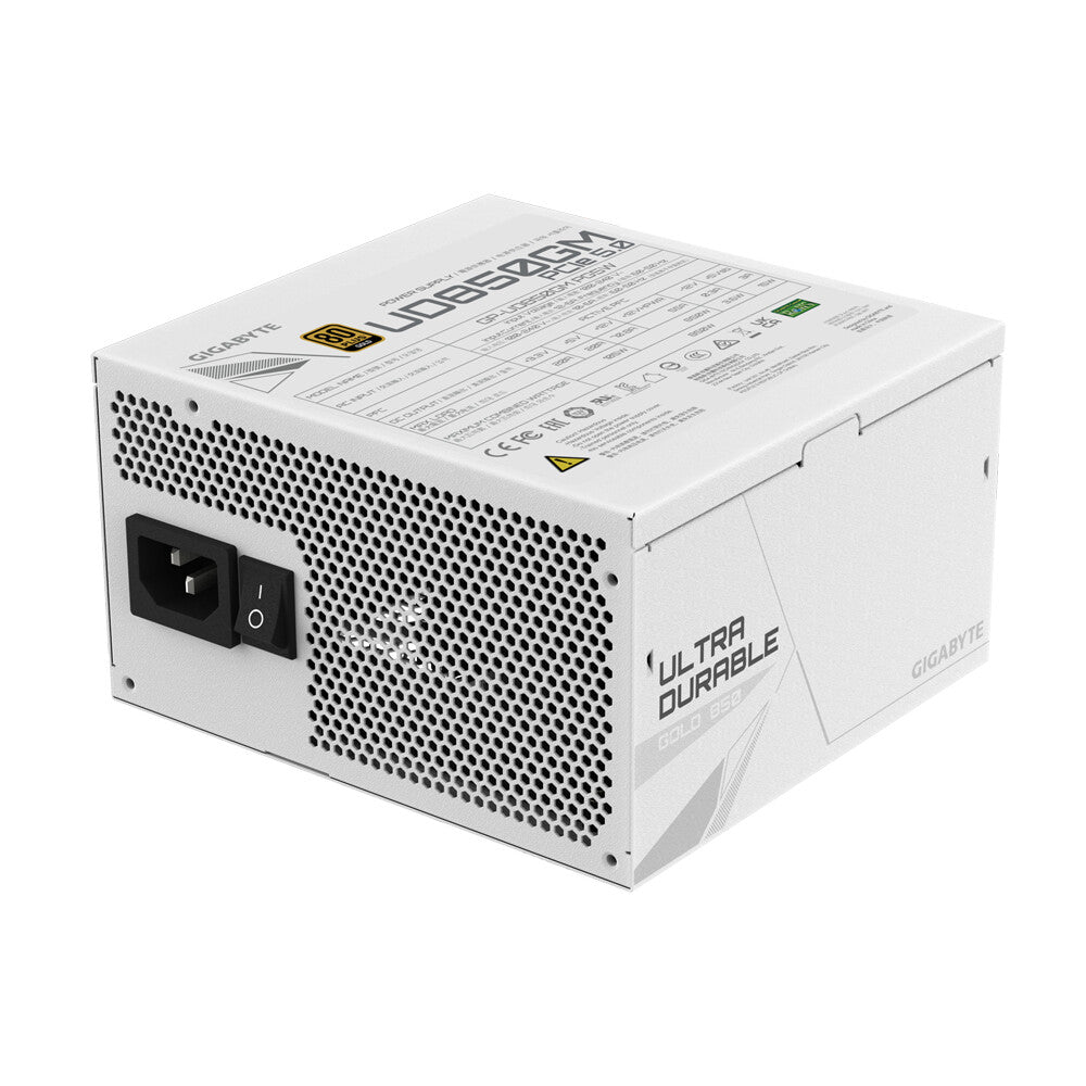 GIGABYTE UD850GM PG5W strömförsörjningsenheter 850 W 20+4 pin ATX ATX Svart