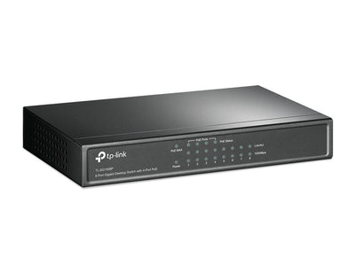 TP-Link TL-SG1008P nätverksswitchar Ohanterad Gigabit Ethernet (10/100/1000) Strömförsörjning via Ethernet (PoE) stöd Hasselnöt