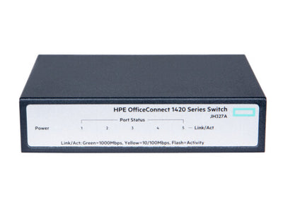 HPE OfficeConnect 1420 5G Ohanterad L2 Gigabit Ethernet (10/100/1000) 1U Grå