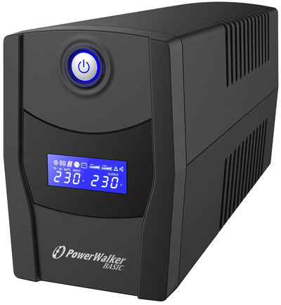 PowerWalker VI 1000 STL strömskydd (UPS) Linjeinteraktiv 1 kVA 600 W 2 AC-utgångar