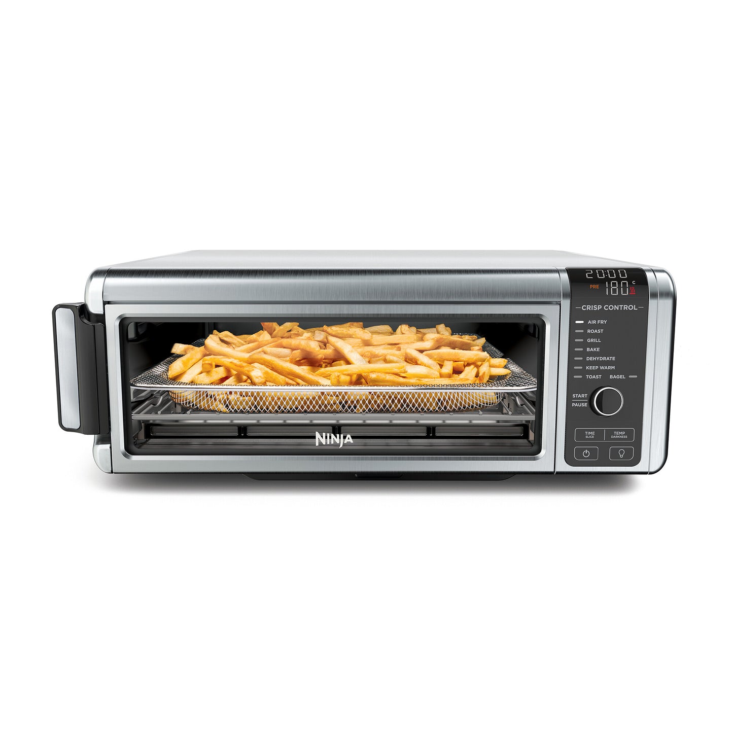 Ninja SP101 Single 10 l Fristående 2400 W Varmluftsfritös Svart, Rostfritt stål