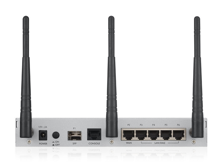 Zyxel USG20W-VPN-EU0101F trådlös router Gigabit Ethernet Dual-band (2,4 GHz / 5 GHz) Grå, Röd