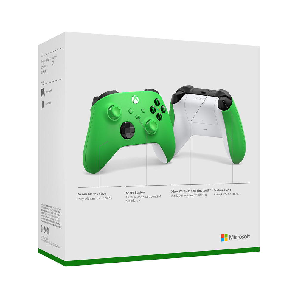 Microsoft Xbox Wireless Controller Grön Bluetooth/USB Spelplatta Analog / Digital Android, PC, Xbox One, Xbox Series S, Xbox Series X, iOS