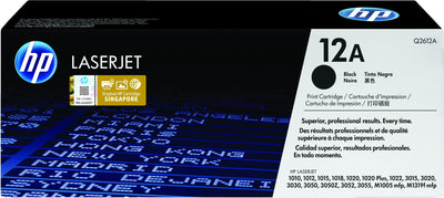 HP 12A svart LaserJet-tonerkassett, original