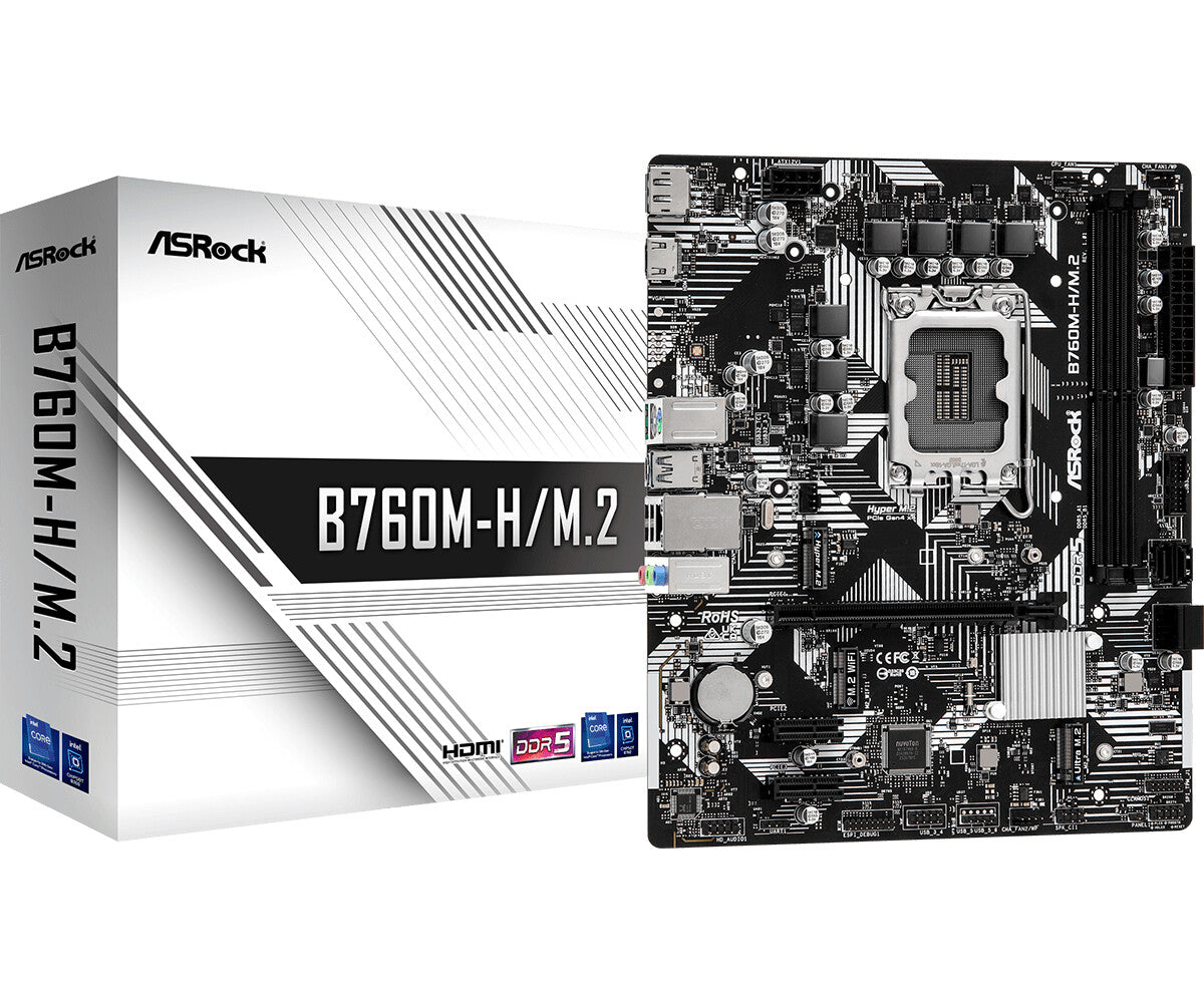 Asrock B760M-H/M.2 Intel B760 LGA 1700 micro ATX