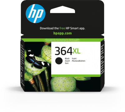 HP 364XL svart bläckpatron med hög kapacitet, original
