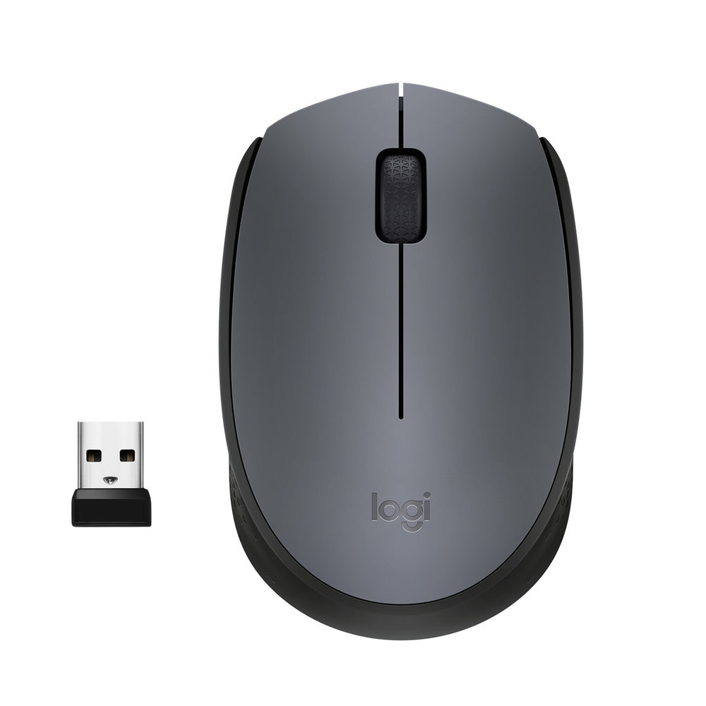 Logitech M170 Grey-K datormöss Kontor Ambidextrous RF Trådlös Optisk 1000 DPI