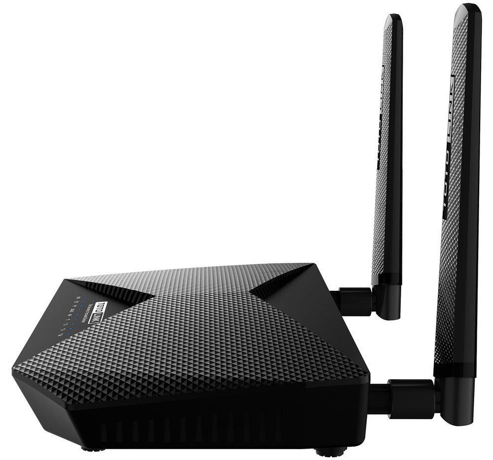 TOTOLINK LR1200 Router WiFi AC1200 Dual Band trådlös router Snabb Ethernet Dual-band (2,4 GHz / 5 GHz) 4G Svart