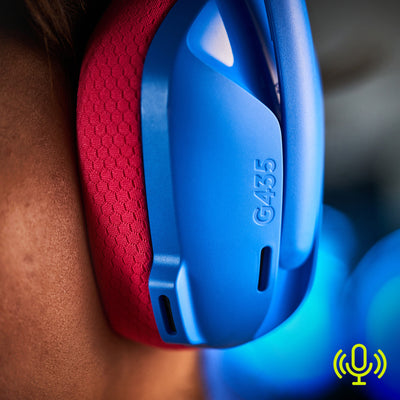 Logitech G G435 Headset Trådlös Huvudband Spela Bluetooth Blå