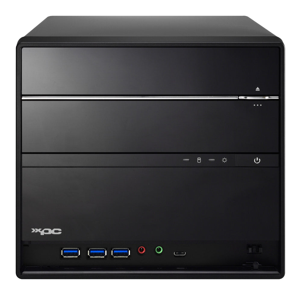 Shuttle SH570R6 datorhölje & moderkort Kub Svart Intel H570 LGA 1200 (Socket H5)
