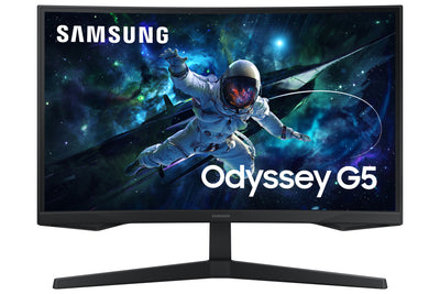 Samsung G55C platta pc-skärmar 68,6 cm (27") 2560 x 1440 pixlar Quad HD LED Svart