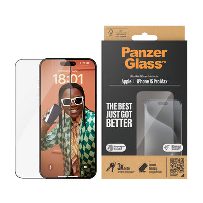 PanzerGlass Ultra Wide Fit Genomskinligt skärmskydd Apple 1 styck