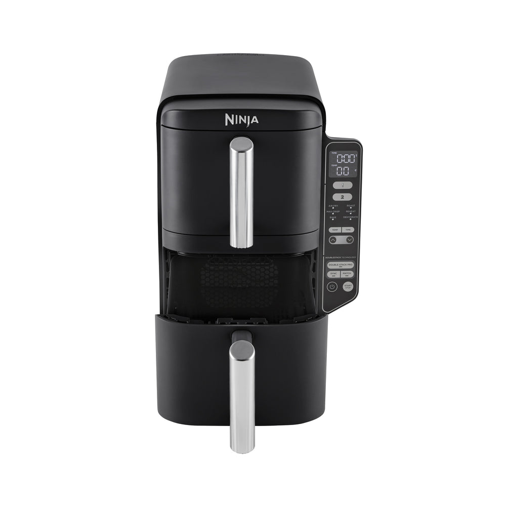 Ninja SL300EU fritös Dubbel 7,6 l Fristående 2470 W Varmluftsfritös Svart