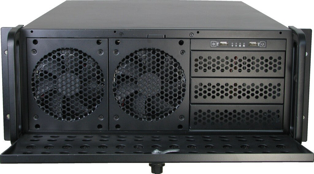 Inter-Tech IPC 4U-4129L Ställning Metallisk, Silver