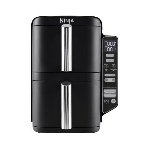 Ninja SL300EU fritös Dubbel 7,6 l Fristående 2470 W Varmluftsfritös Svart