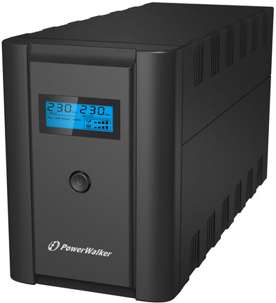 PowerWalker VI 2200 SHL Schuko strömskydd (UPS) Linjeinteraktiv 2,2 kVA 1200 W 4 AC-utgångar