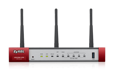 Zyxel USG20W-VPN-EU0101F trådlös router Gigabit Ethernet Dual-band (2,4 GHz / 5 GHz) Grå, Röd