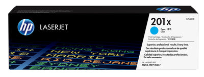 HP 201X cyan original LaserJet-tonerkassett med hög kapacitet