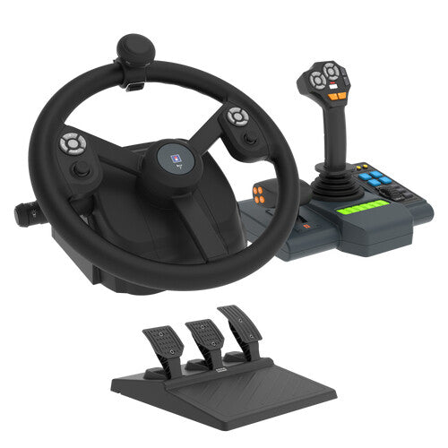Hori HPC-043U spelkonsoler Svart USB Ratt + pedaler + joystick PC