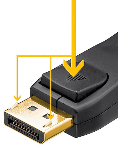 Goobay 74751 DisplayPort-kabel 1 m Svart