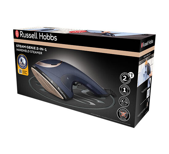 Russell Hobbs 28370-56 klädångare Handhållen klädångare 0,15 l 1700 W Blå, Guld
