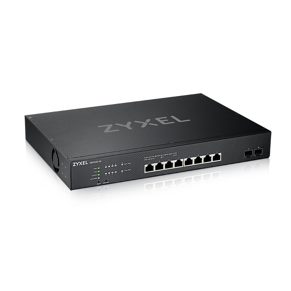 Zyxel XS1930-10-ZZ0101F nätverksswitchar hanterad L3 10G Ethernet (100/1000/10000) Svart