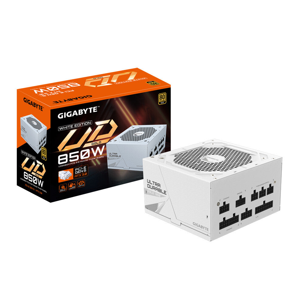 GIGABYTE UD850GM PG5W strömförsörjningsenheter 850 W 20+4 pin ATX ATX Svart