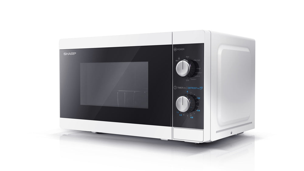 Sharp YC-MG01E-W mikrovågsugn Svart, Vit Grillmikrovågsugn Bänkdiskmaskin 20 l 800 W