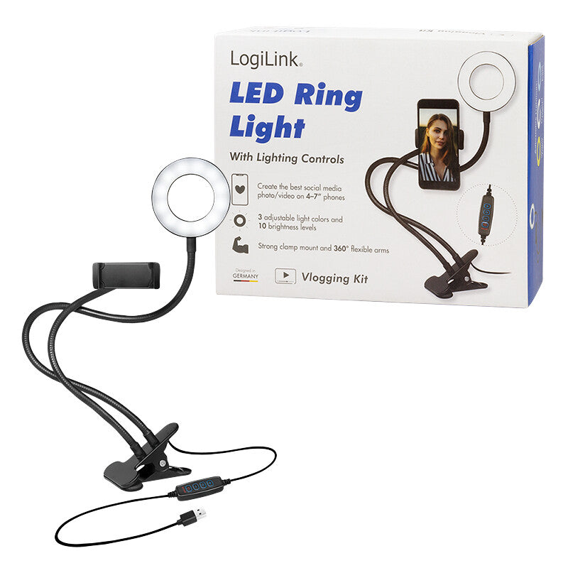 LogiLink AA0150 ljusringar 24 LED