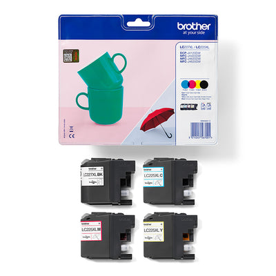 Brother LC227XLVALBPDR bläckpatroner 4 styck Original Svart, Cyan, Magenta, Gul