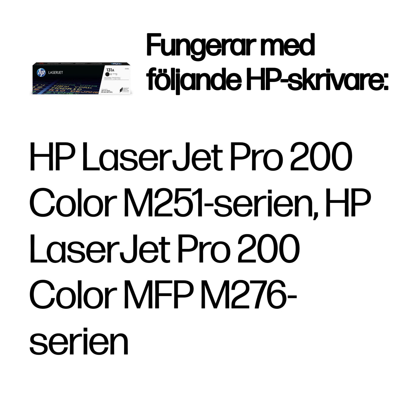 HP 131A svart LaserJet-tonerkassett, original