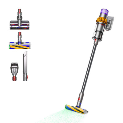 Dyson V15 Detect Absolute 2-in-1 stick vacuum Batteri Torr Utan påse 660 W Nickel, Gul