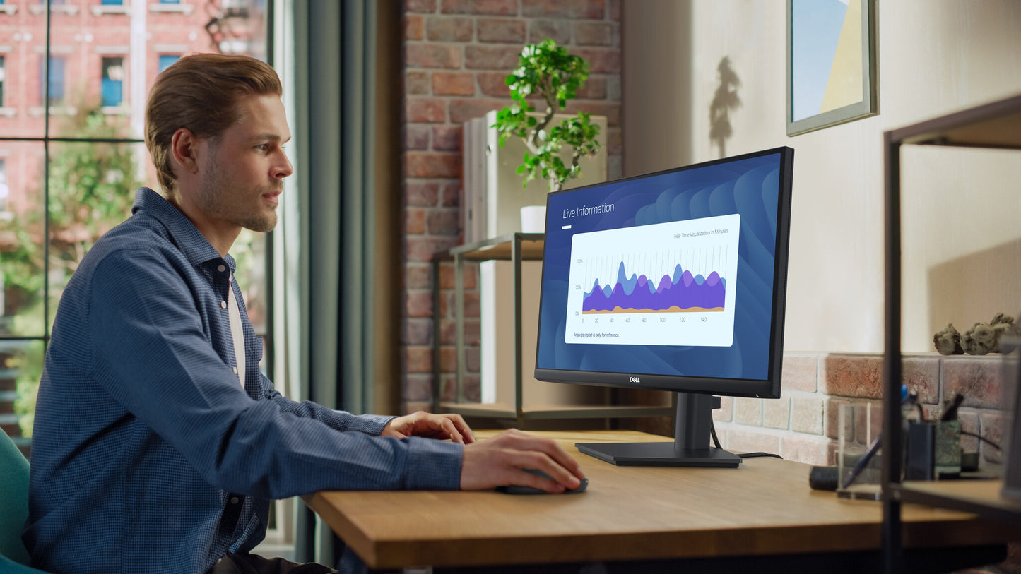 DELL E Series E2425HS platta pc-skärmar 60,5 cm (23.8") 1920 x 1080 pixlar Full HD LCD Svart