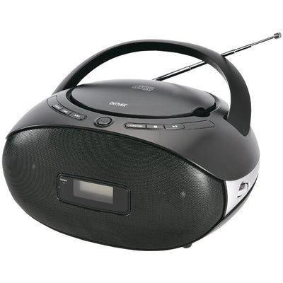 Denver TC-29 Bärbart stereosystem Analog 1 W FM Svart MP3-uppspelning