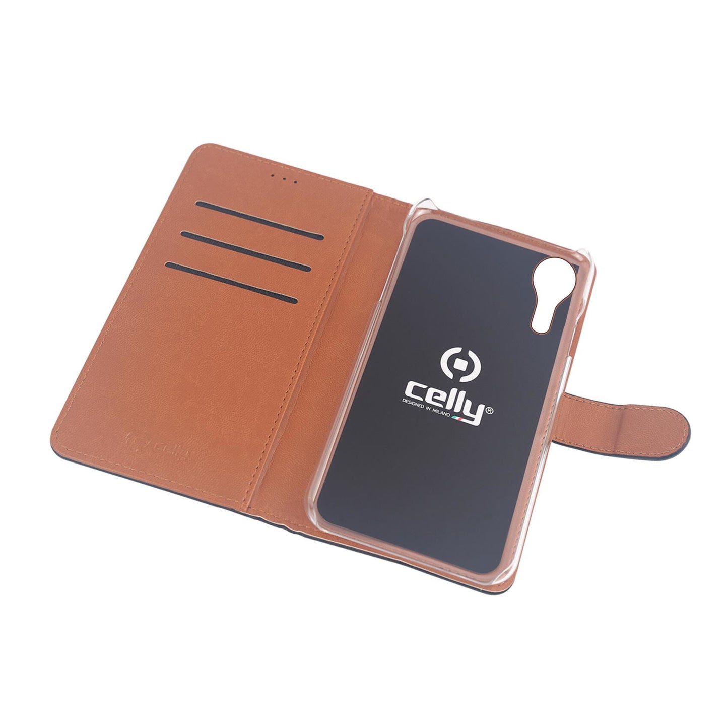 Celly Wally mobiltelefonfodral 13,5 cm (5.3") Folio Svart