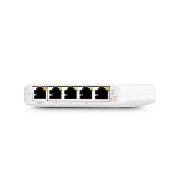 Ubiquiti UniFi USW Flex Mini hanterad Gigabit Ethernet (10/100/1000) Strömförsörjning via Ethernet (PoE) stöd Vit