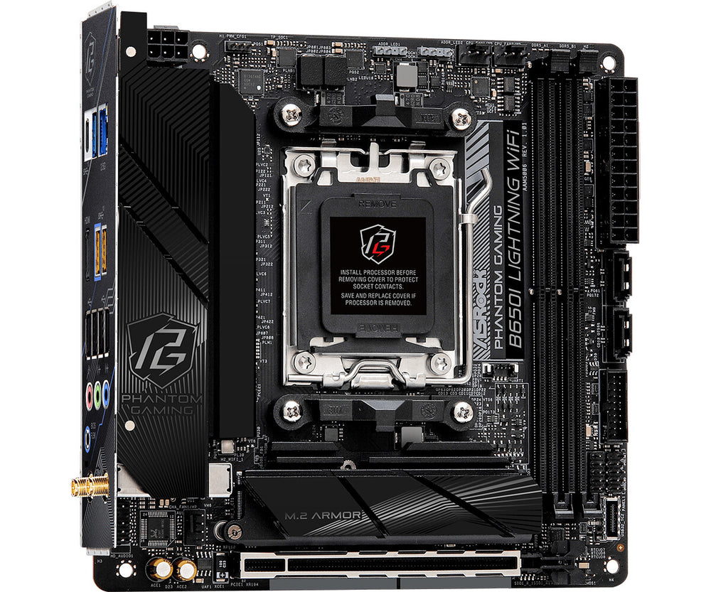 Asrock B650I Lightning WiFi AMD B650 AM5-sockel Mini-ITX