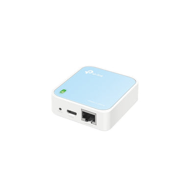 TP-Link TL-WR802N trådlös router Snabb Ethernet Singel-band (2,4 GHz) Blå, Vit