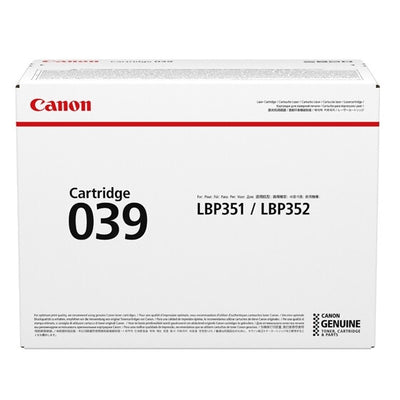 Canon 039 Tonerkassett 1 styck Original Svart