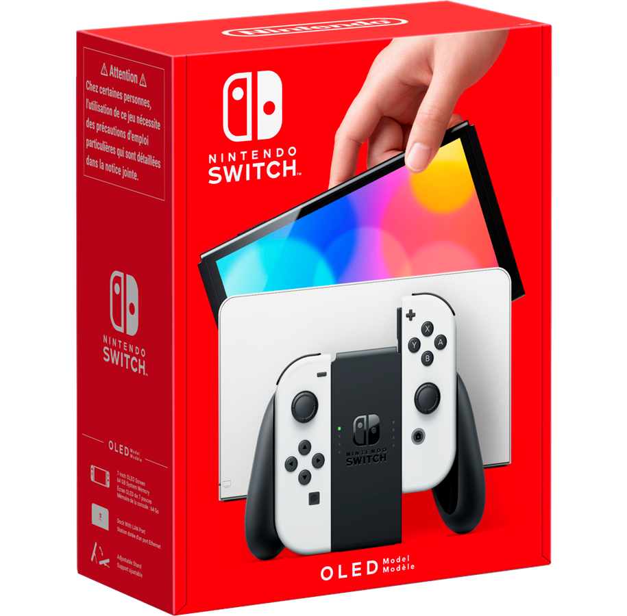 Nintendo Switch OLED Vit 64 GB 7” OLED LAN i dockan Full HD