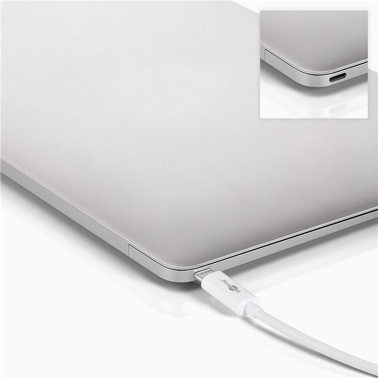 Goobay 62104 dockningsstationer för bärbara datorer USB Type-C Vit